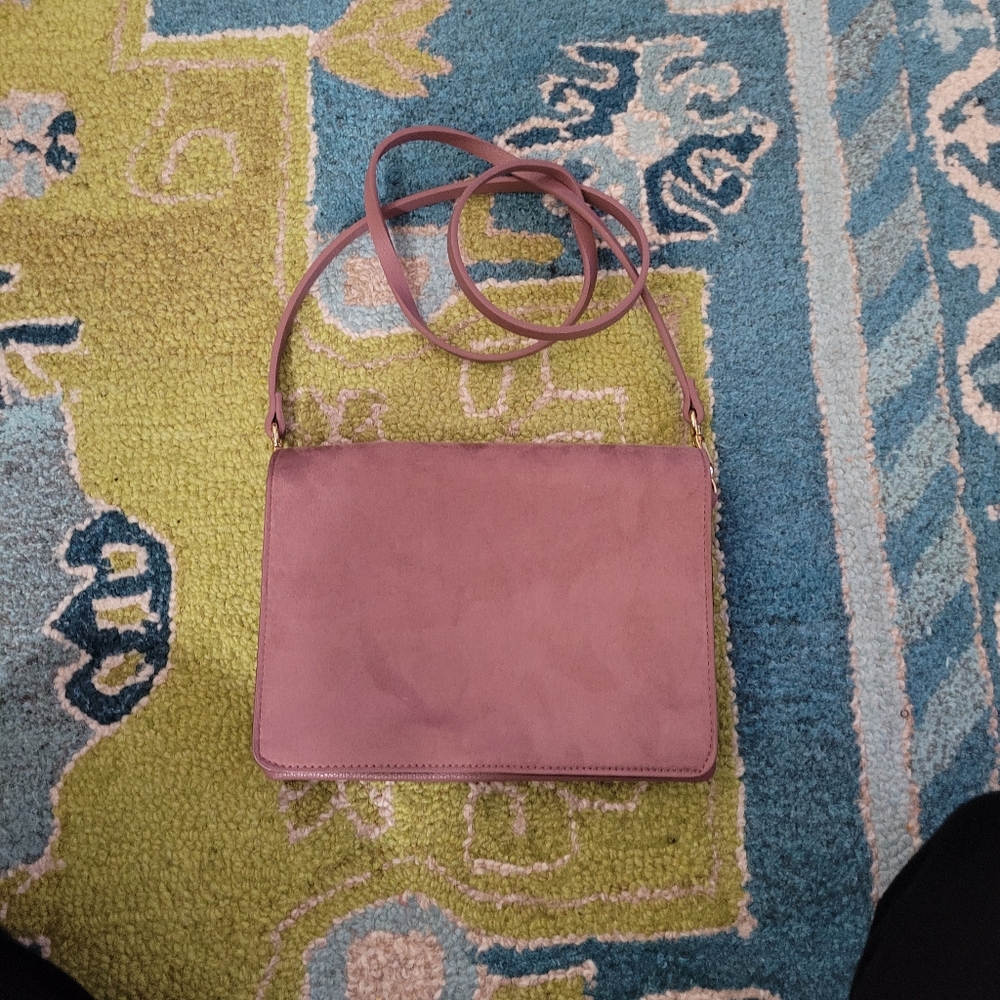 Mauve/Dusty Pink Shoulder Clutch
